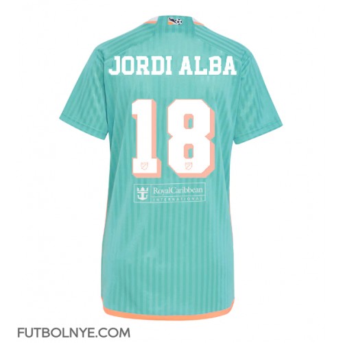 Camiseta Inter Miami Jordi Alba #18 Tercera Equipación para mujer 2024-25 manga corta